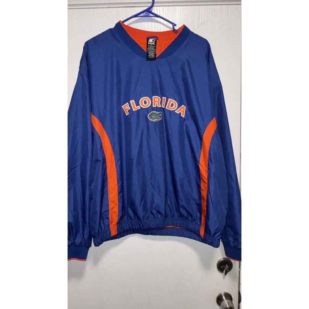 Vintage Team Starter XL Florida Gators Embroidered Pullover Windbreaker Jacket